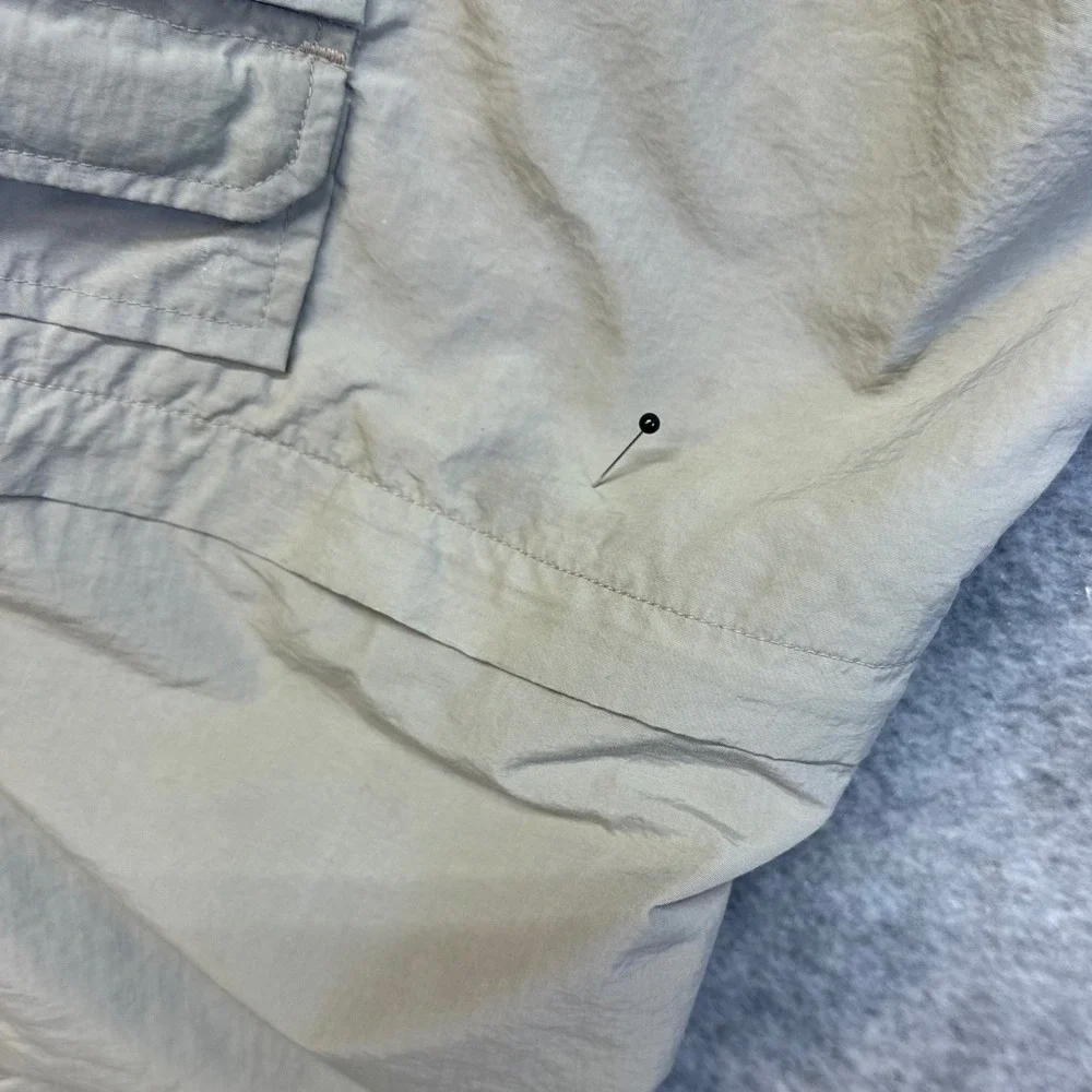 Rugged Exposure Convertible Cargo Pants Mens Medium Tan Good Zip Off Hiking
